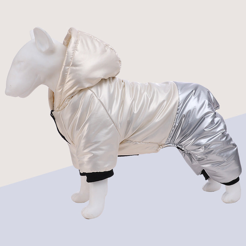 Pet Clothing Waterproof Windproof Dog Four-legged Cotton-padded Clothes