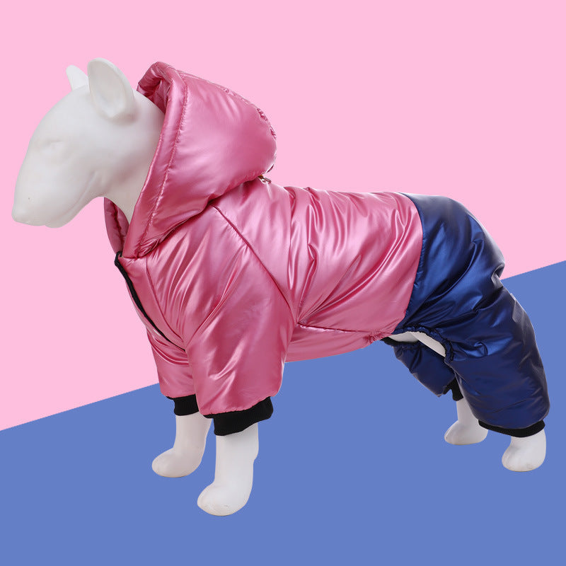 Pet Clothing Waterproof Windproof Dog Four-legged Cotton-padded Clothes